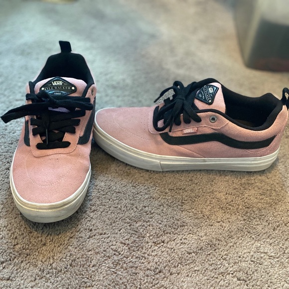 pink van sneakers